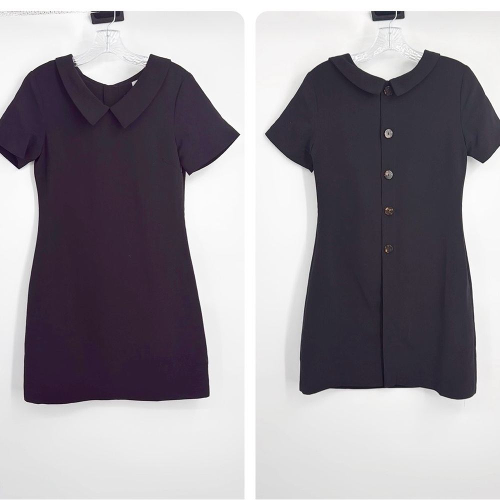Molly Bracken Peter Pan Collar Black Mini Dress Size XS